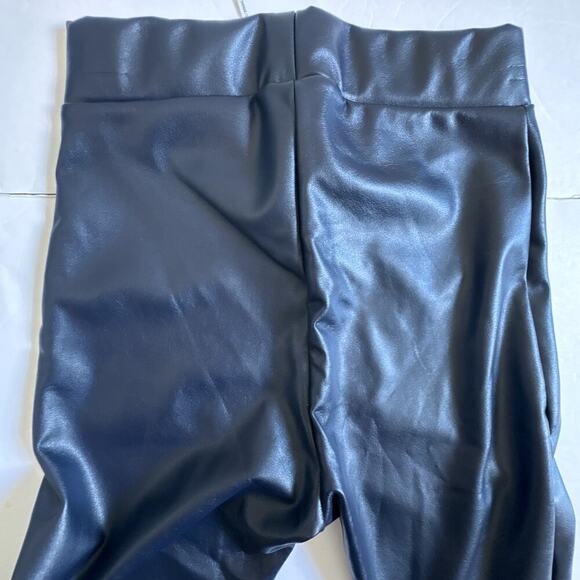 Wolford New Estella Navy Faux Leather Leggings size 36/ US 6 - Picture 10 of 12